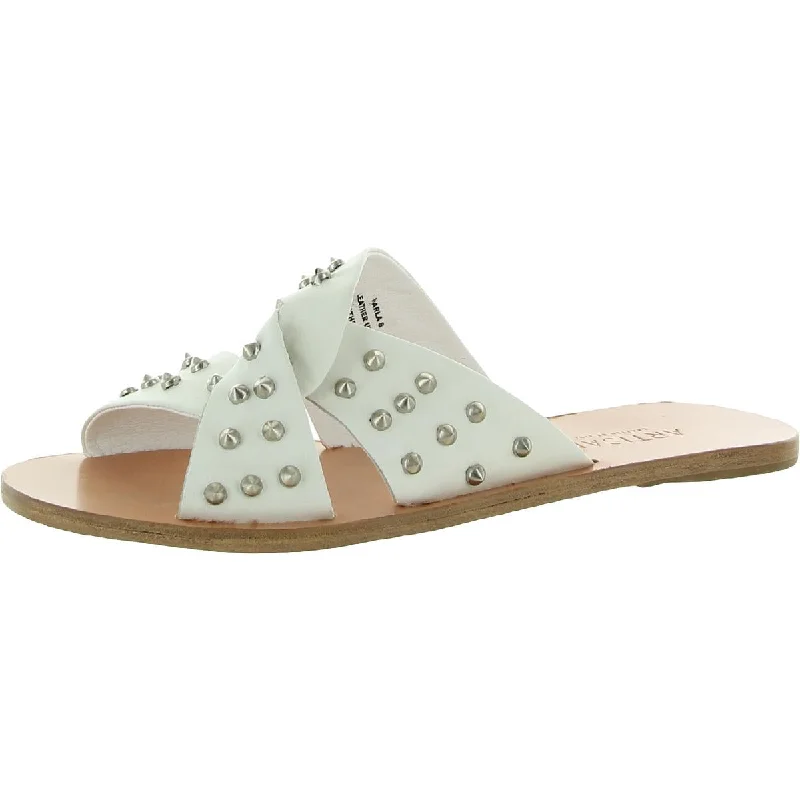 Artisan By Zigi Womens Narla Leather Embellished Slide Sandals