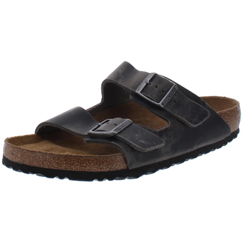 Birkenstock Mens Arizona Leather Slip On Footbed Sandals