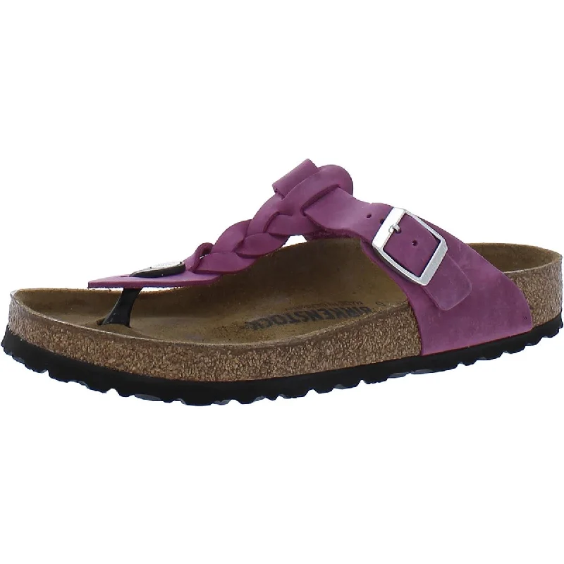 Birkenstock Womens Thong Braided T-Strap Sandals