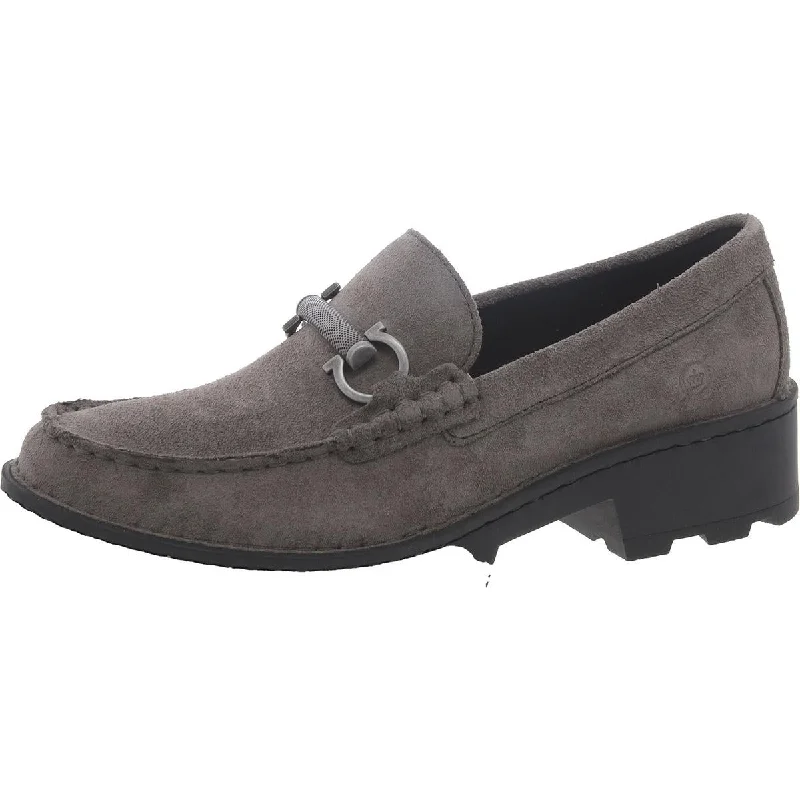 Born Womens Suede Slip On Loafers