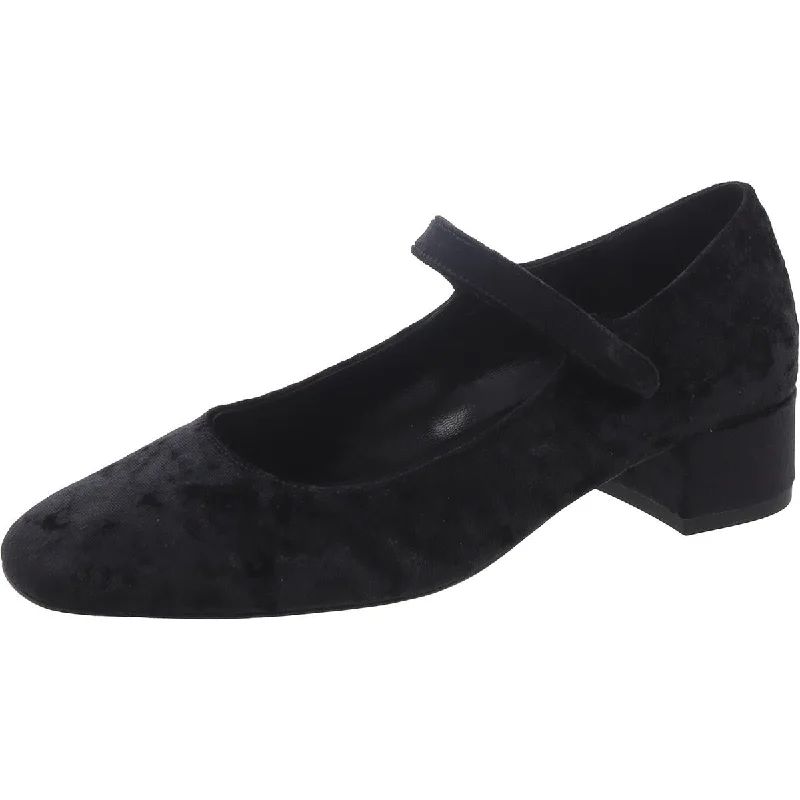 BY FAR Womens Ginny Velvet Strap Pumps