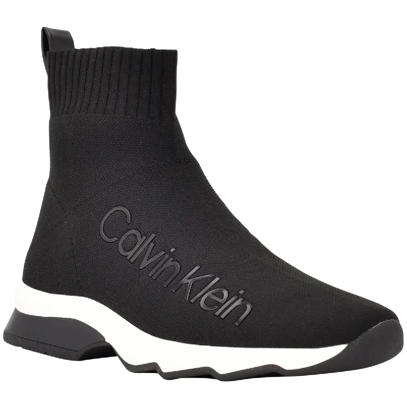 Calvin Klein Womens Karmina High-Top Slip-On Sock Sneakers