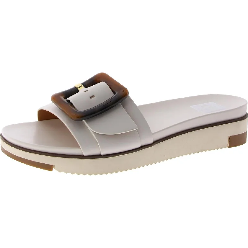 DV By Dolce Vita Womens Caster Twill Flatform Slide Sandals