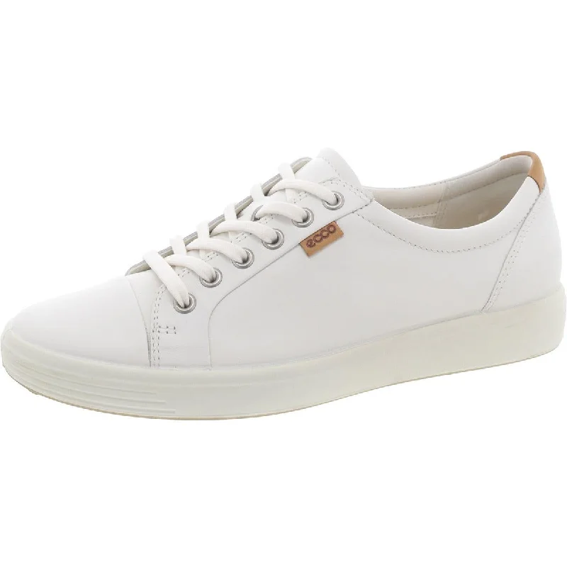 ECCO Womens Leather Lace-Up Casual And Fashion Sneakers