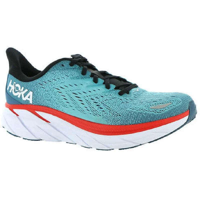 Hoka One One Mens Clifton 8  Running Fitness Athletic and Training Shoes