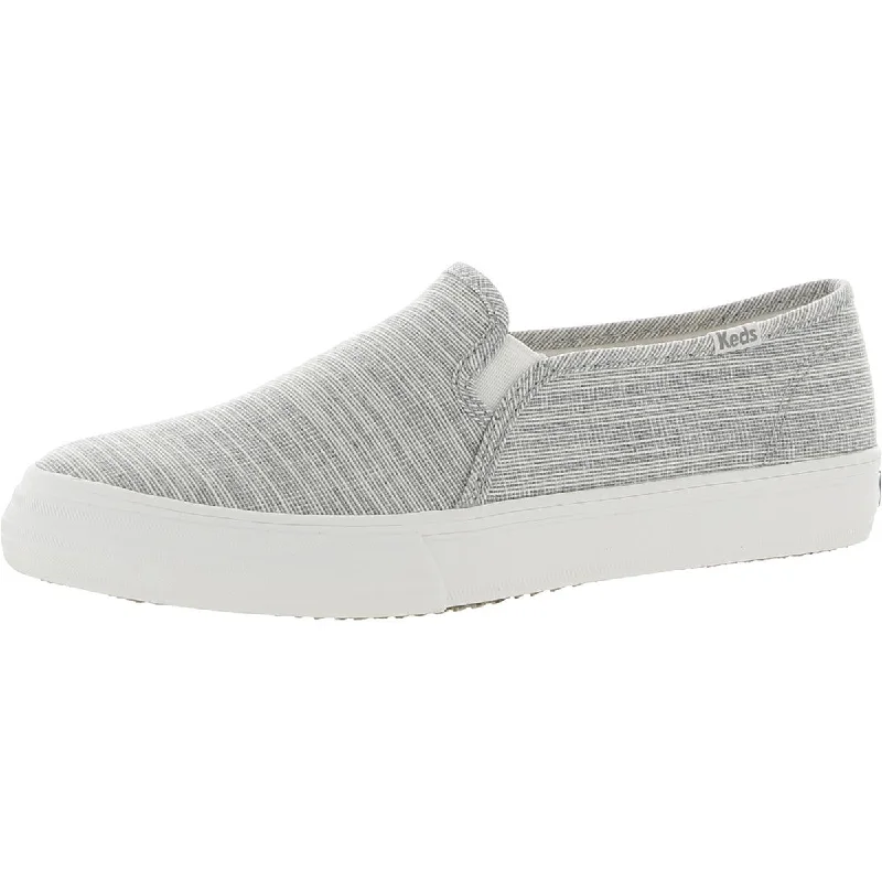 Keds Womens Double Decker Tic Str Canvas Slip On Skate Shoes