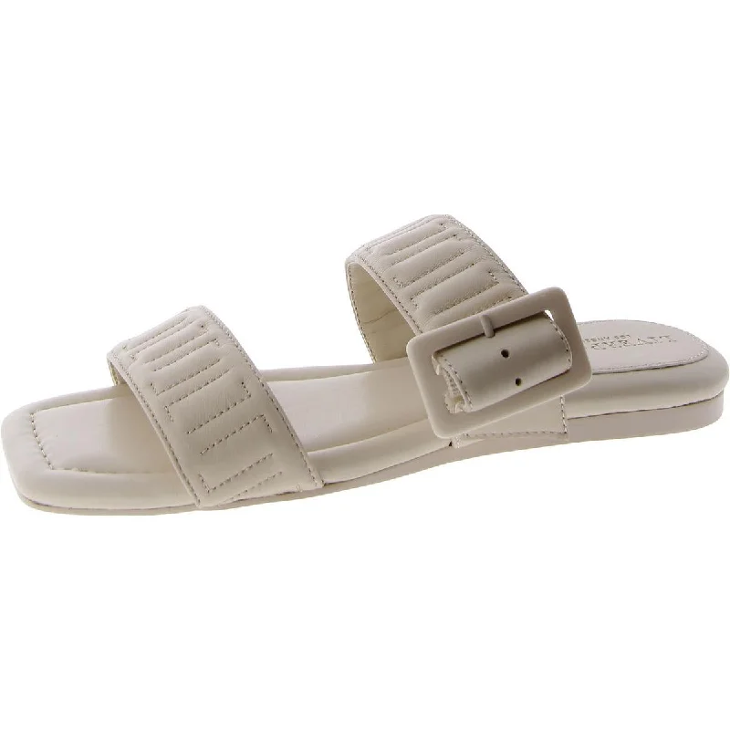 Liverpool Los Angeles Womens DOWNTOWN Leather Square toe Slide Sandals