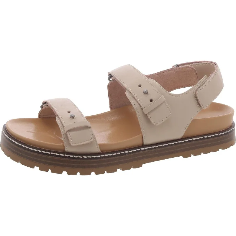 Madewell Womens Leathe Open Toe Flatform Sandals