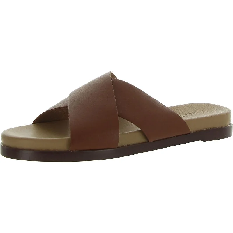 Madewell Womens Percy Leather Slide Sandals