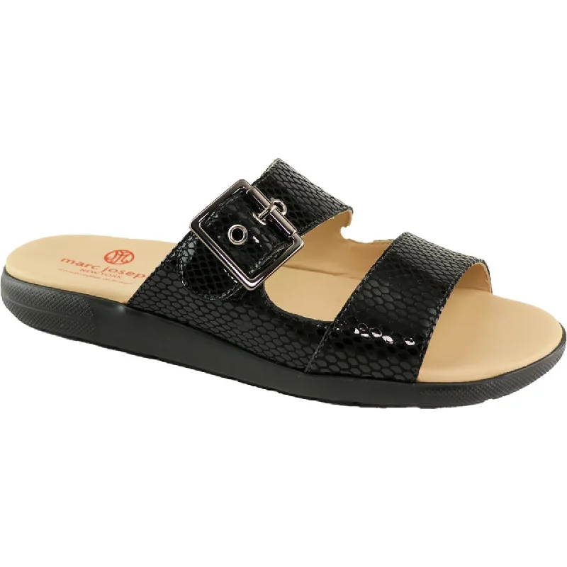 Marc Joseph Womens BAYSIDE LANE Round toe Comfy Slide Sandals