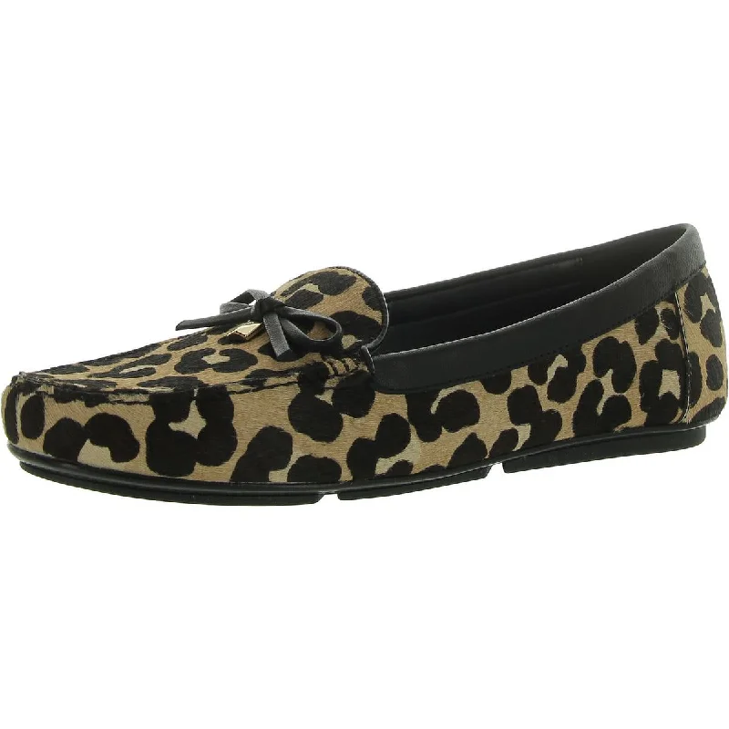 MICHAEL Michael Kors Womens Calf Hair Animal Print Loafers