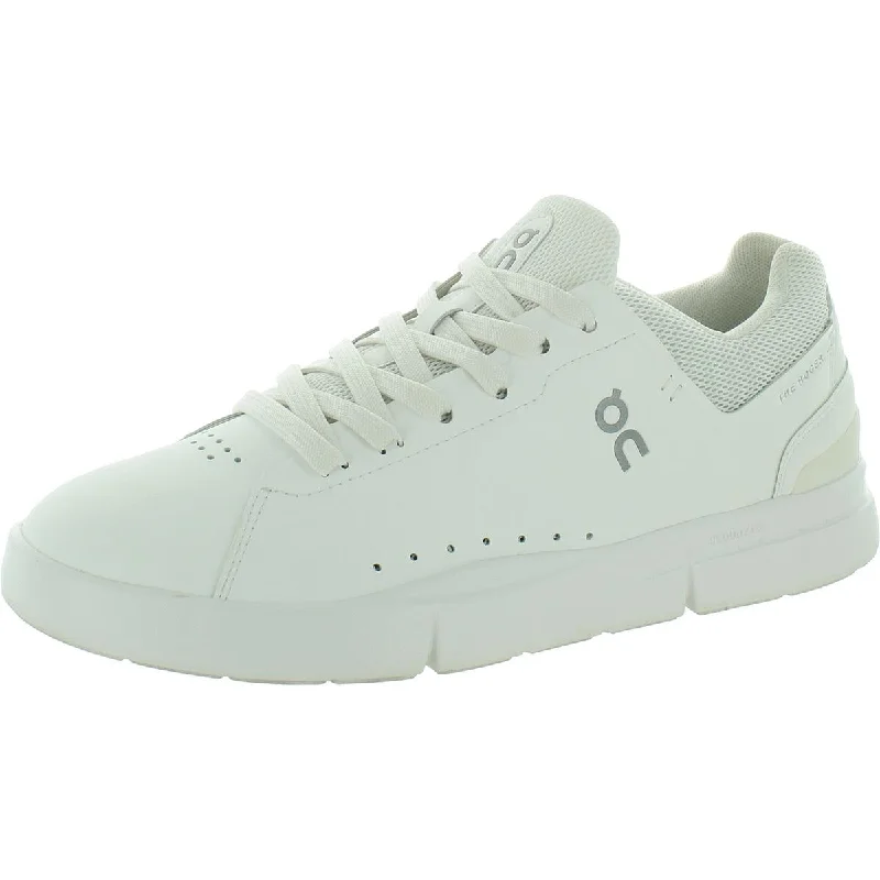 On Running Womens The Roger Faux Leather Lifestyle Casual And Fashion Sneakers