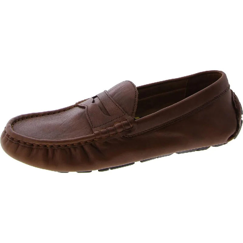 Polo Ralph Lauren Mens ANDERS PENNY Leather Slip on Loafers