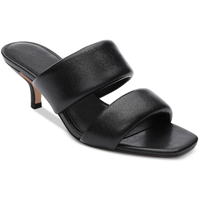 Sanctuary Womens SA-Likely Slip On Kitten Heel Strappy Sandals