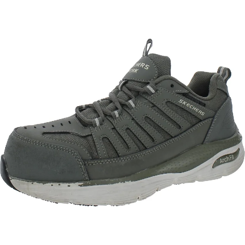 Skechers Mens Leather Work & Safety Shoes