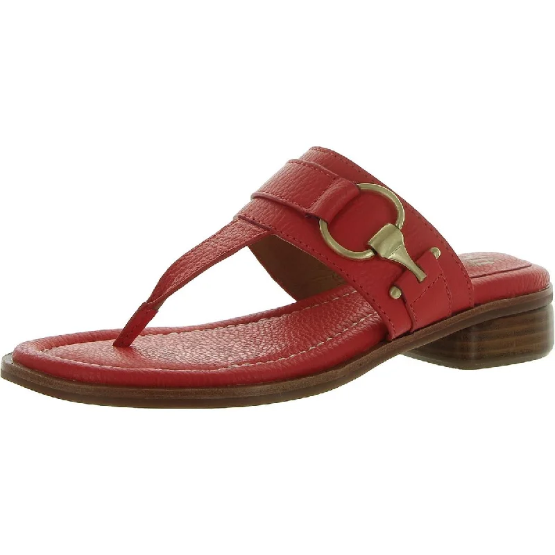 Sofft Womens Fernanda Leather Thong Slide Sandals