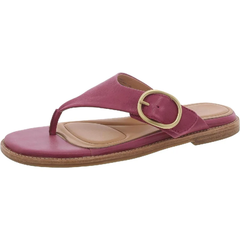 Sofft Womens Nancia Leather Slip On Flip-Flops