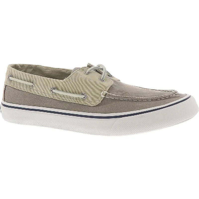 Sperry Mens Bahama II SW Canvas Slip On Boat Shoes