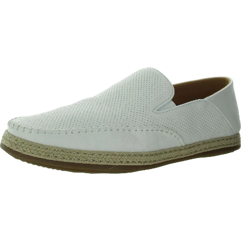 Steve Madden Mens CAYDENN Leather Slip on Loafers