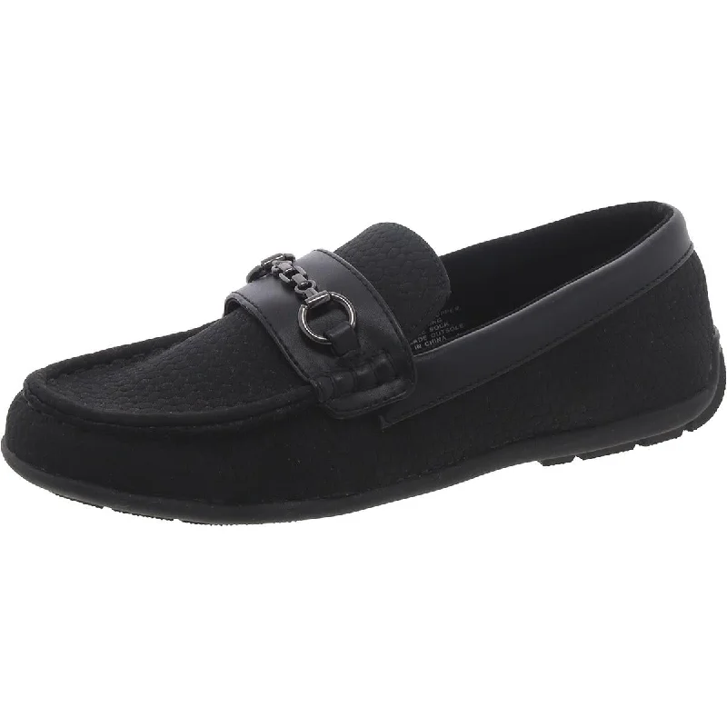 Steve Madden Womens Leather Flat Loafers