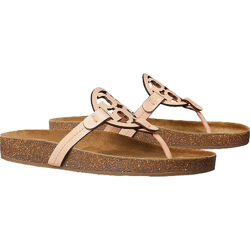 Tory Burch Womens Miller Cloud Calf Thong Footbed Sandal Flip-Flops