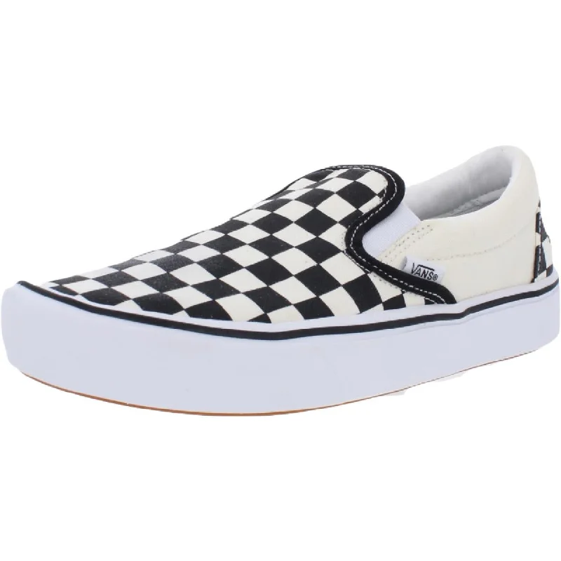 Vans Mens Comfycush Slip On Checkered Fashion Sneakers