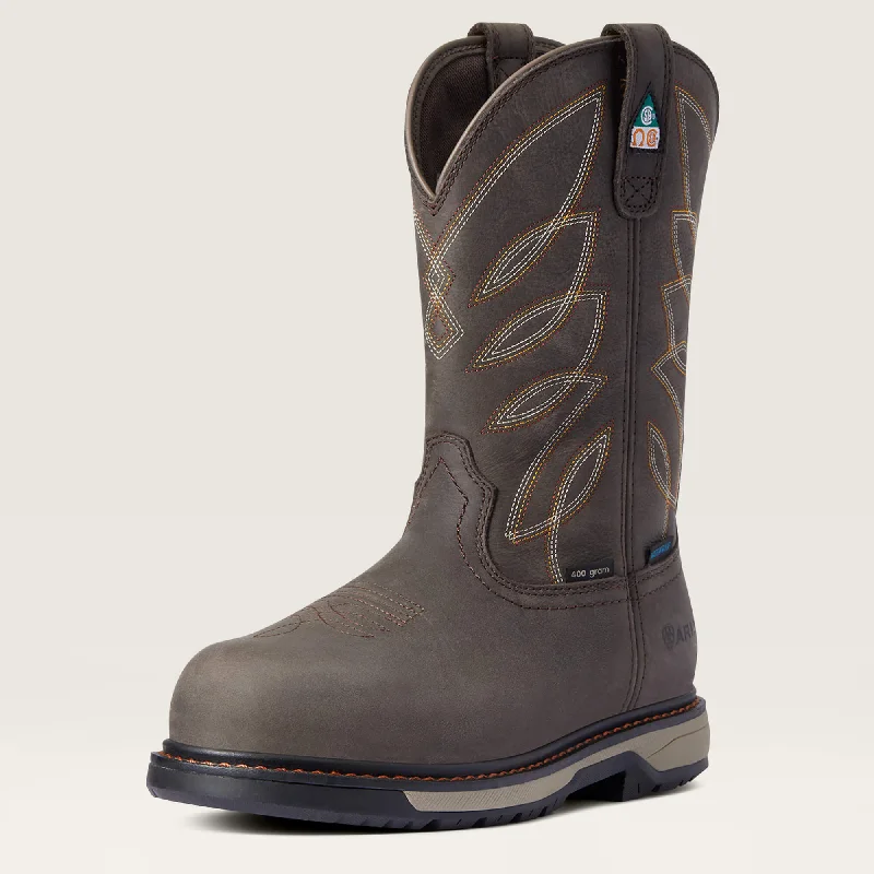 Ariat Ladies Riveter CSA Glacier Grip Waterproof 400g Composite Toe Work Boot Style 10036708