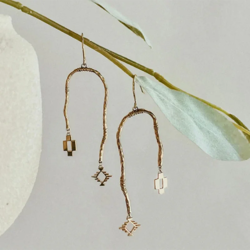 Charmed Aztec Gold Earring