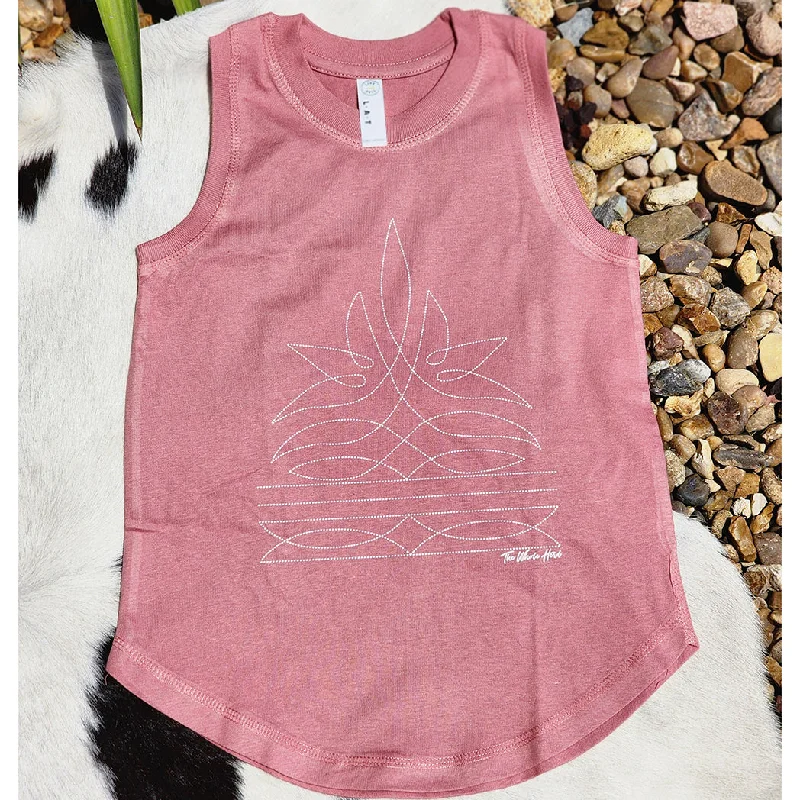 Girl's Boot Stitch Tank