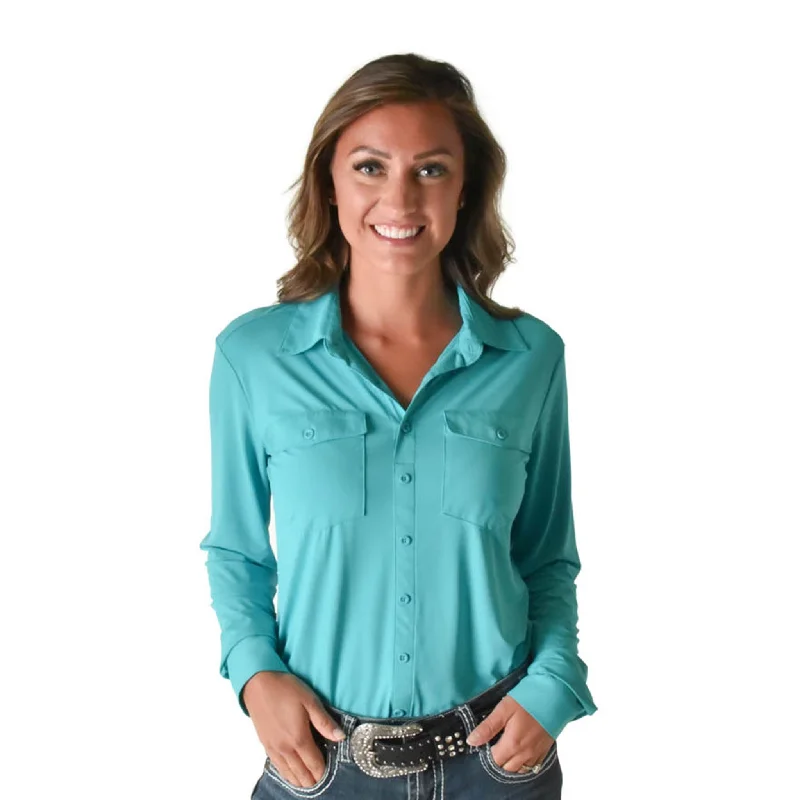 Cowgirl Tuff Women's Turquoise Button Up