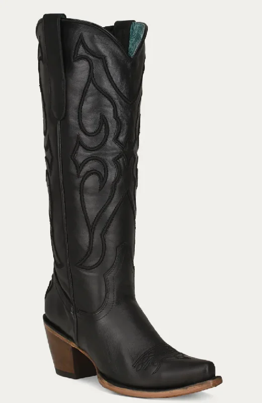 Corral Ladies Black Snip Toe  Boot Style Z5075