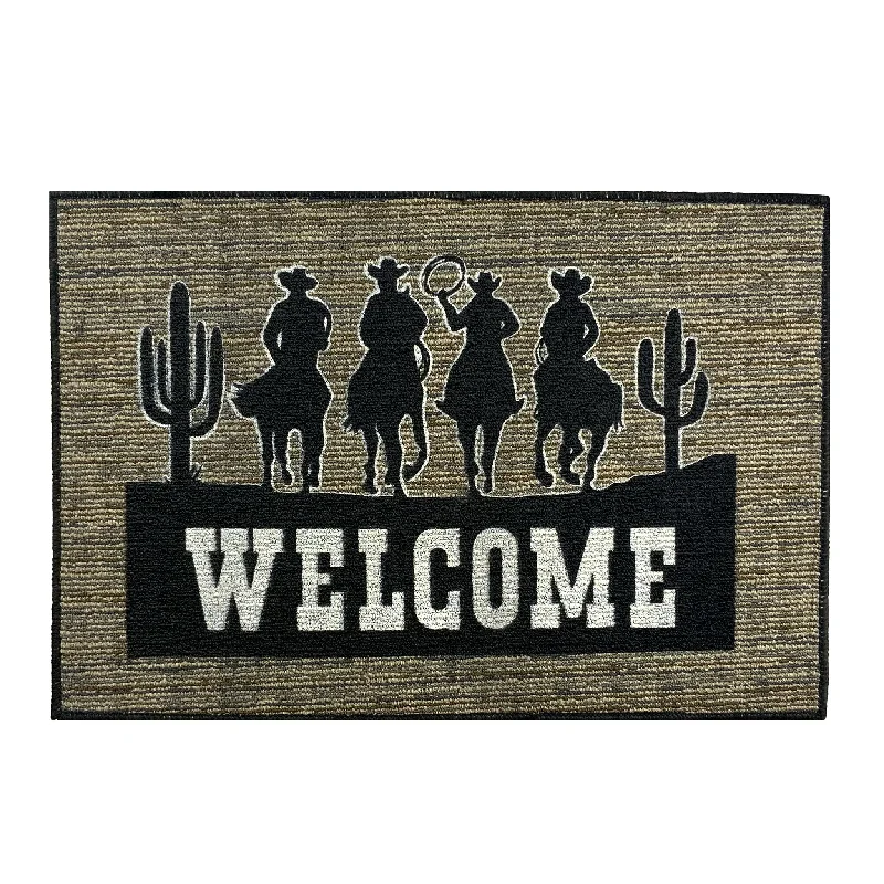 Cowboy Rider Welcome Door Mat