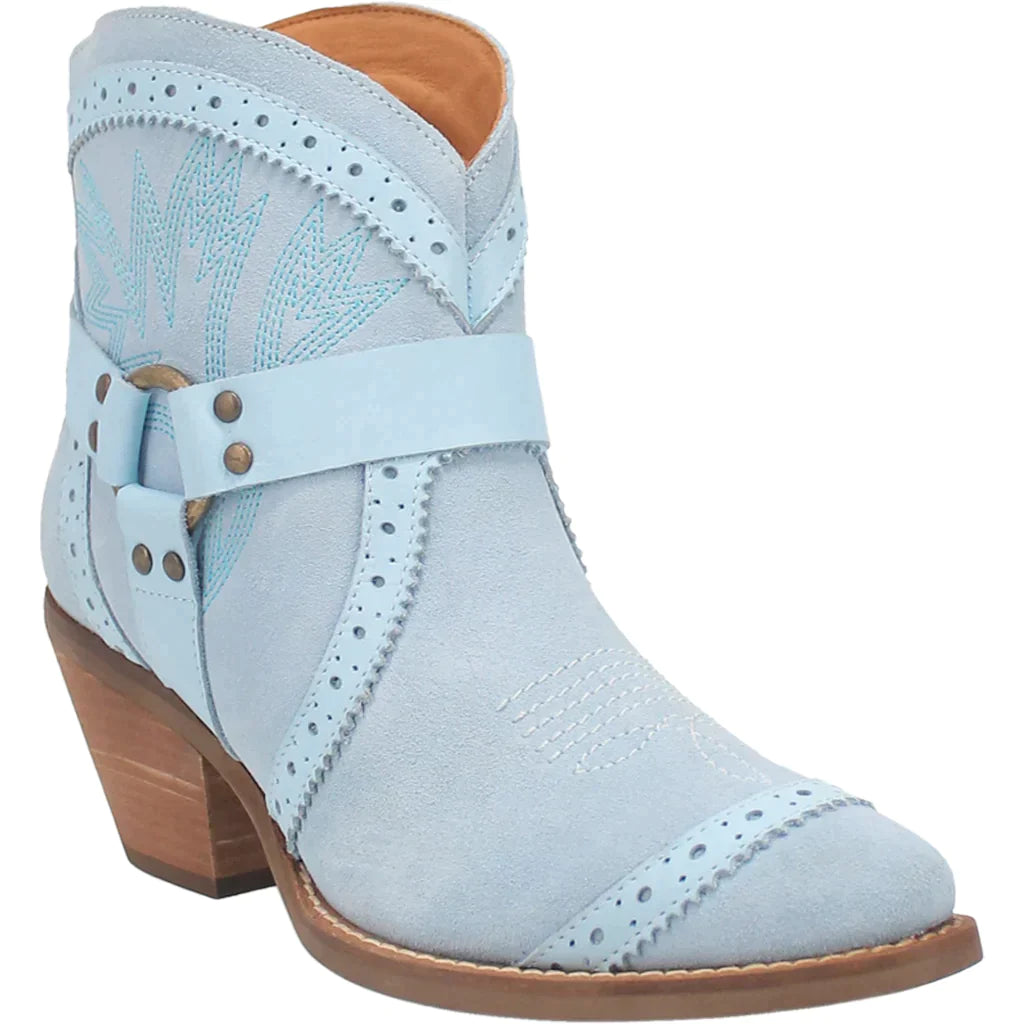 DINGO GUMMY BEAR LEATHER BLUE SUEDE BOOTIE STYLE DI747BL11