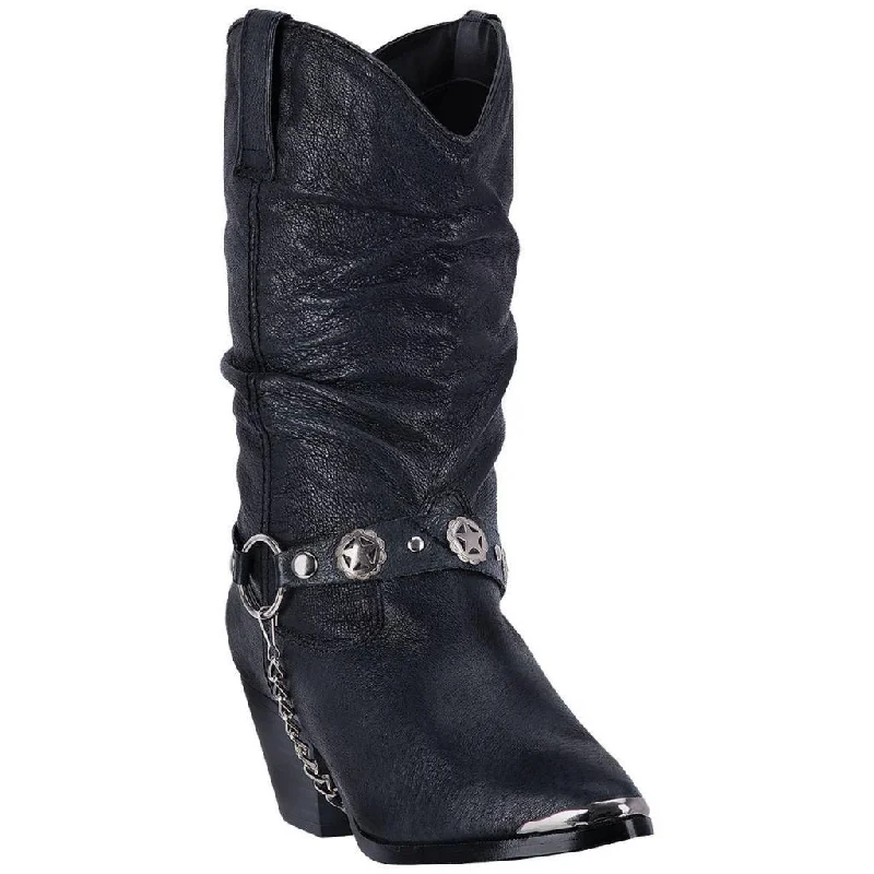 Dingo Women's Olivia 10 Inch Fashion Toe Pigskin Leather Cowboy Boot Style DI522