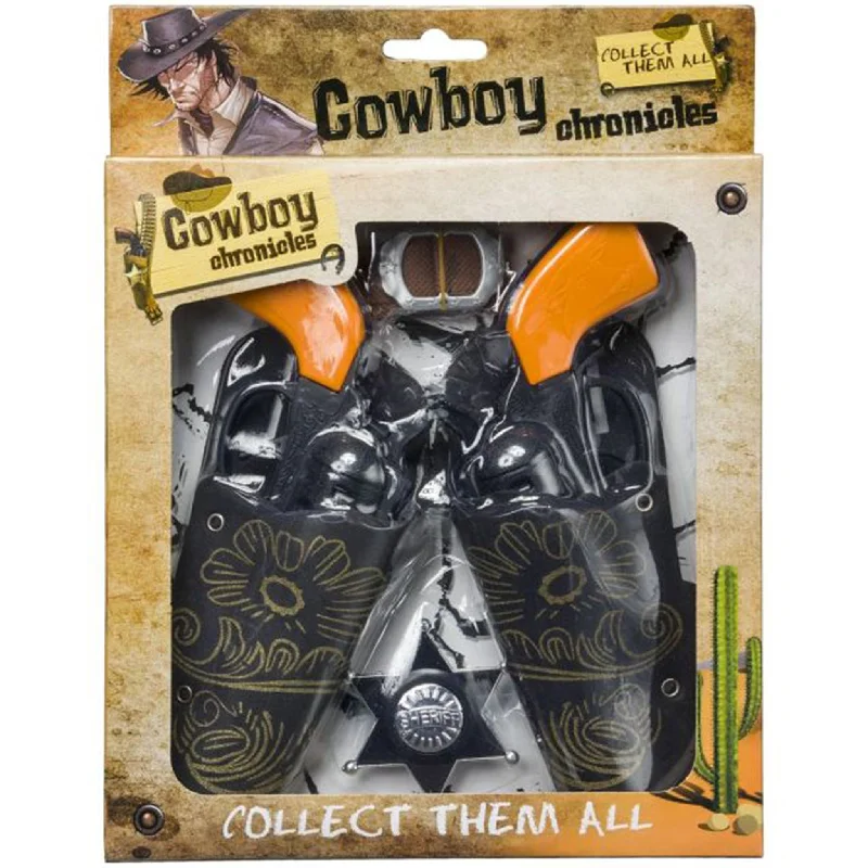 Cowboy Chronicles Double Pistols with Holster and Badge