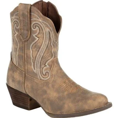 DURANGO CRUSH WOMEN'S DISTRESSED SHORTIE WESTERN BOOT STYLE DRD0372