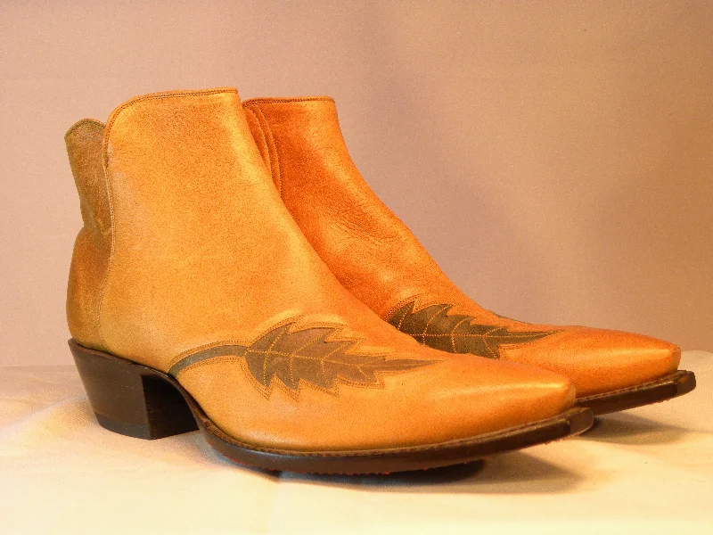 Tan Calf & Leaves Tres Outlaws Flamingo Boot 1946