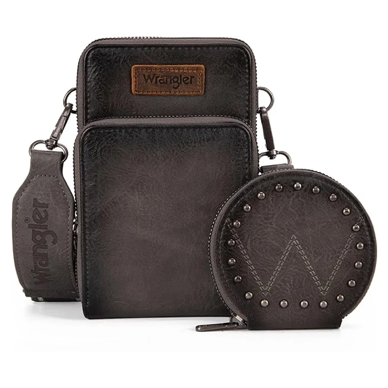 Wrangler Grey Crossbody Coin Purse