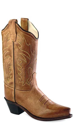 Jama Childrens Brown Cowboy Snip Toe Boots Style CF8229