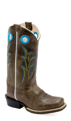 Jama Childrens Cowboy Square Toe Boots Style 8205