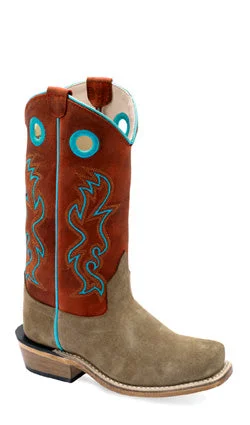 Jama Childrens Cowboy Square Toe Boots Style 8206