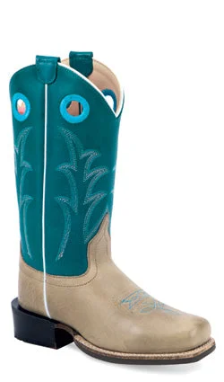 Jama Childrens Cowboy Square Toe Boots Style 8207