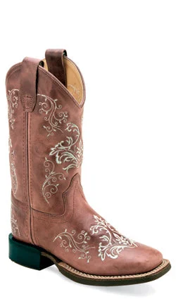 Jama Girls Cowgirl Square Toe Boots Style BSC1956