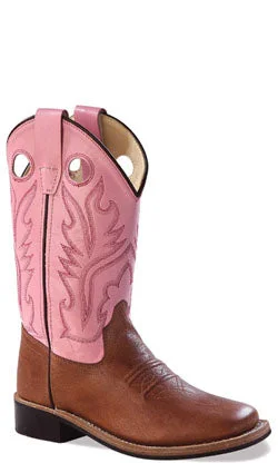 Jama Girls Cowgirl Square Toe Boots Style BSC1839