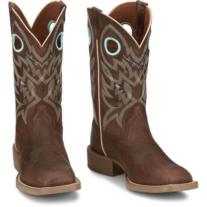 JUSTIN LADIES STAMPEDE LIBERTY WESTERN BOOTS STYLE SE2801