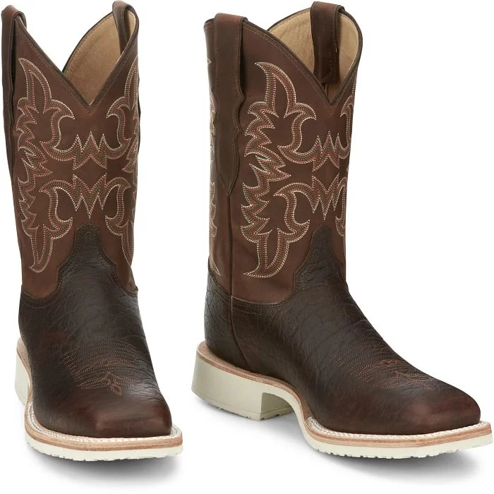 Justin Mens Ryker Square Toe Western Boots Style AQ7070