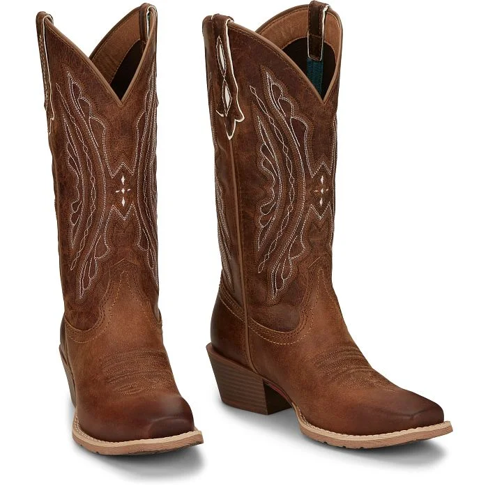 JUSTIN WOMENS REIN WAXY TAN BOOT STYLE L2962