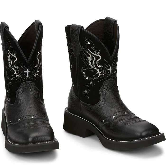 Justin Ladies Gypsy Black Western Boots Style GY9977