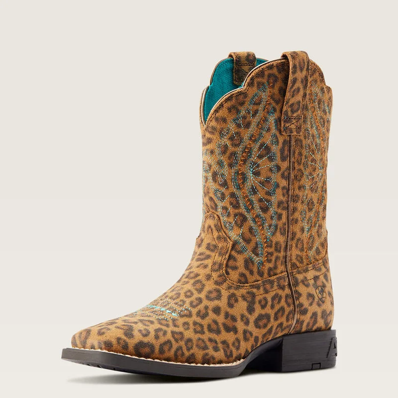 ARIAT KIDS PRIMTIME FADED LEOPARD PRINT BOOT: 10044422