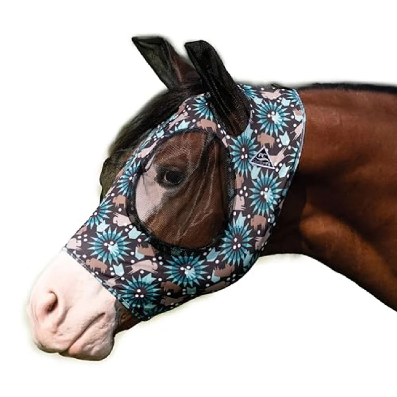 Professional's Choice Bison Print COB Fly Mask